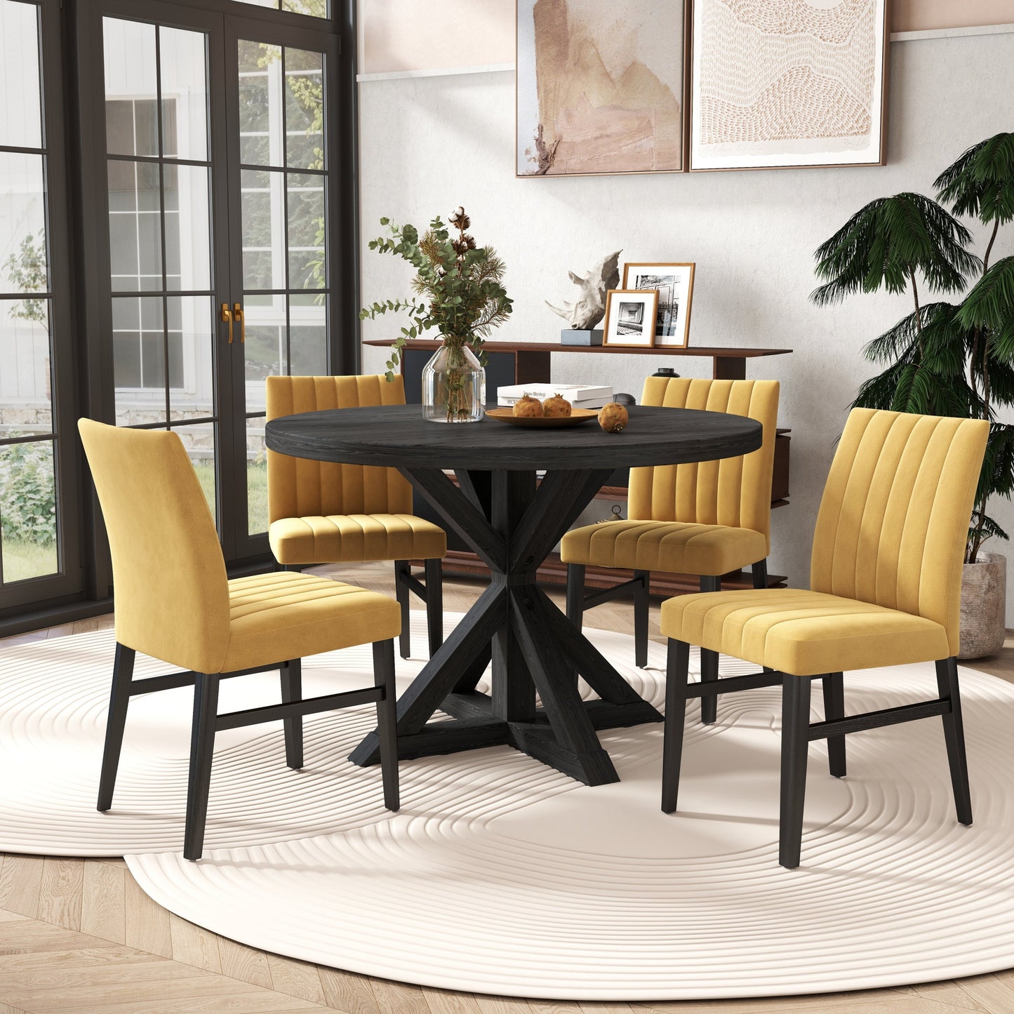 5-Piece Round Dining Set