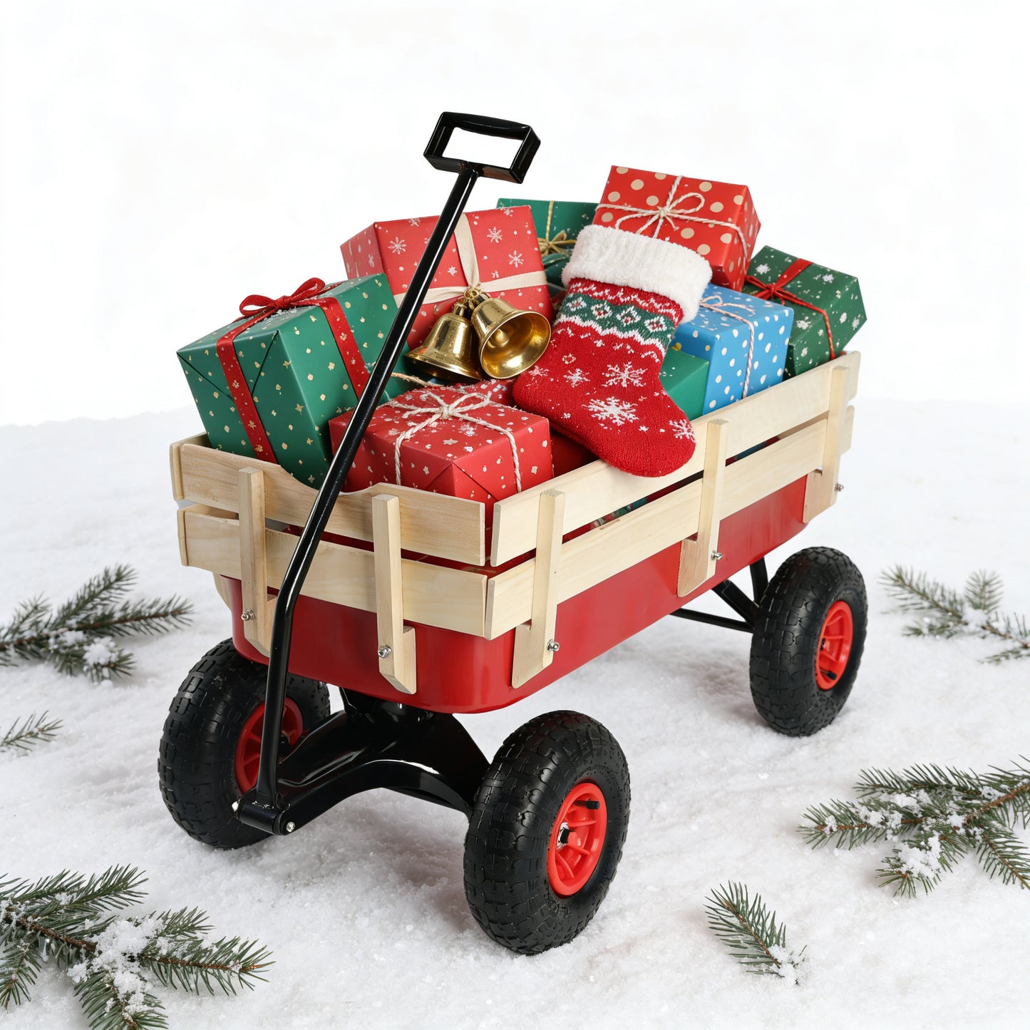 Garden Utility Wagon Red
