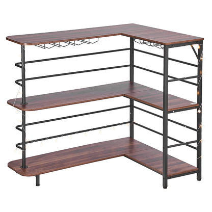 L-Shaped Wine Bar Cabinet