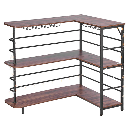 L-Shaped Wine Bar Cabinet