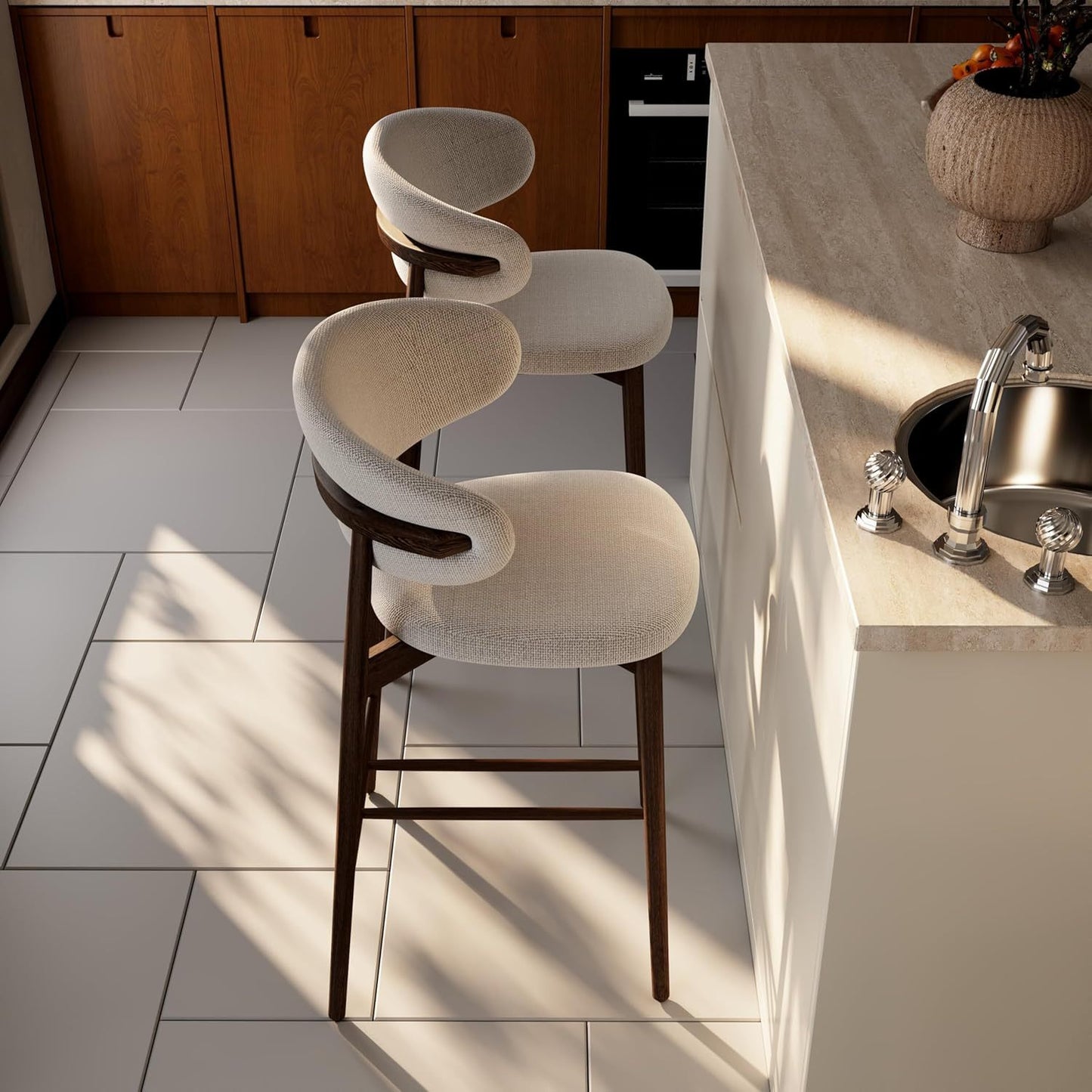 Ash Wood Bar Stools