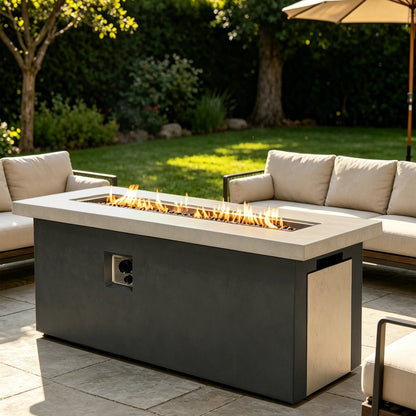 Propane Fire Table 60in Dark-Grey