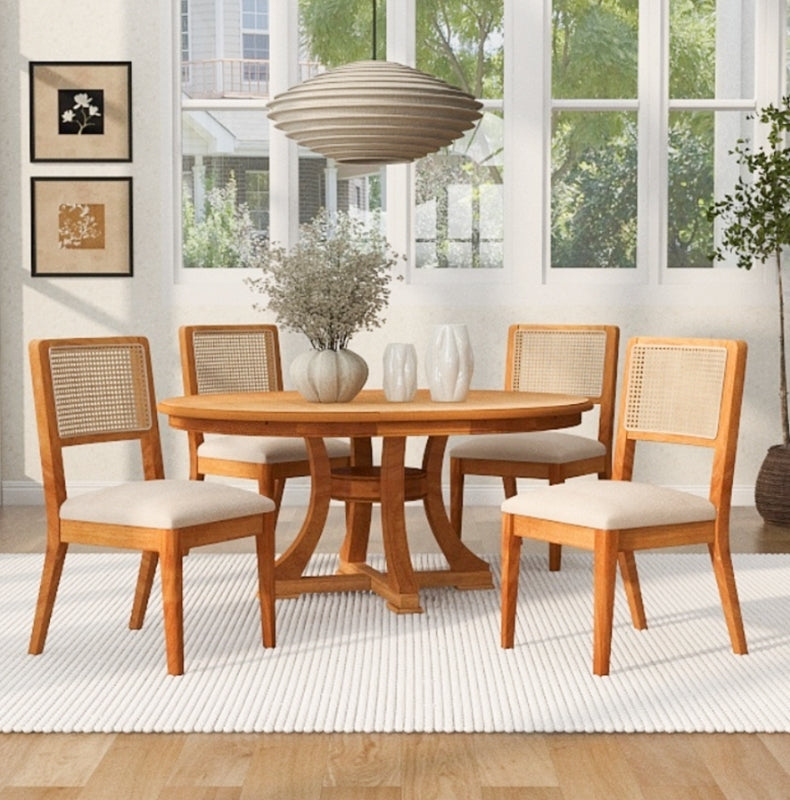 Extendable Round Dining Set