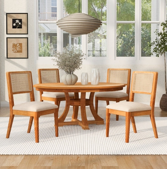 Extendable Round Dining Set