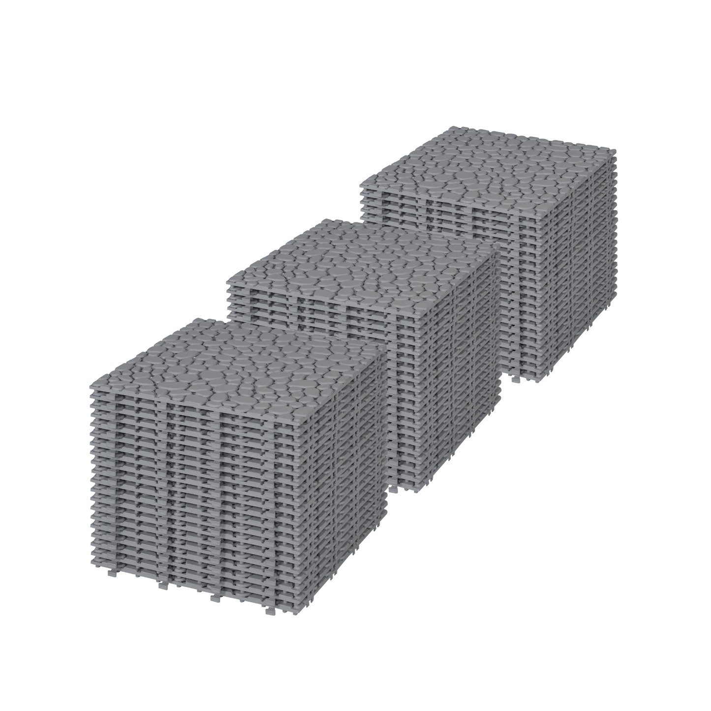 Interlocking Deck Tiles 12x12in Gray