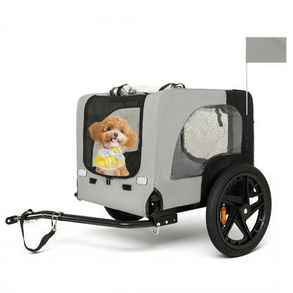 Pet Bike Trailer 16in Black/Grey