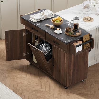 Trash Can Kitchen Island
