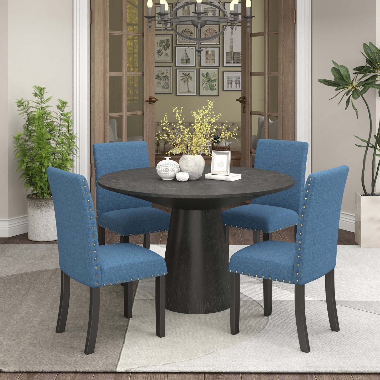 5-Piece Round Dining Set