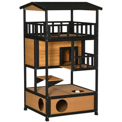 Outdoor Cat House Yellow