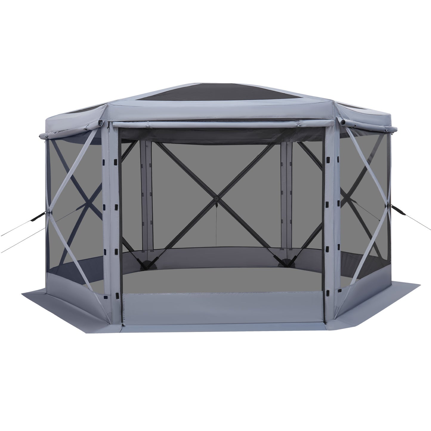 Pop-Up Screen Gazebo 12x12ft Grey