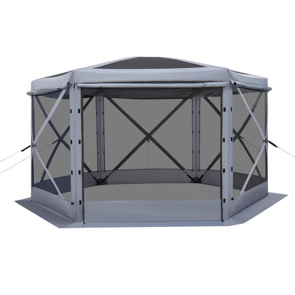 Pop-Up Screen Gazebo 12x12ft Grey