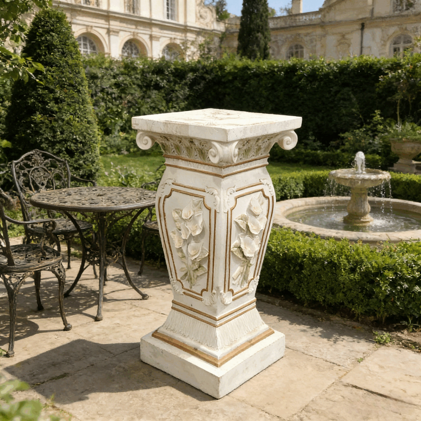 Roman Column Pedestal 22.05in Resin