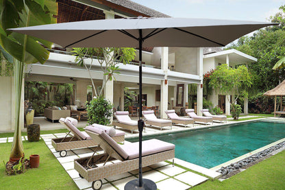 Patio Umbrella 6x9ft Waterproof