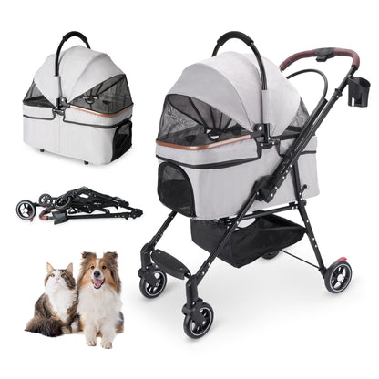 Foldable Pet Stroller 4-Wheel