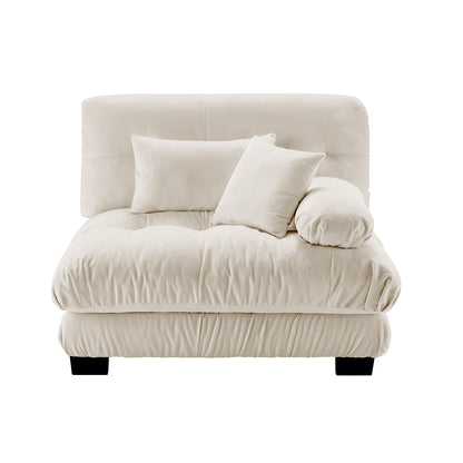 Upholstered Sofa Light-Coffee