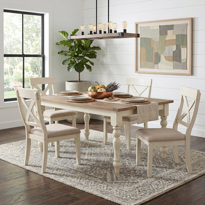 7-Piece Cross Back Dining Set