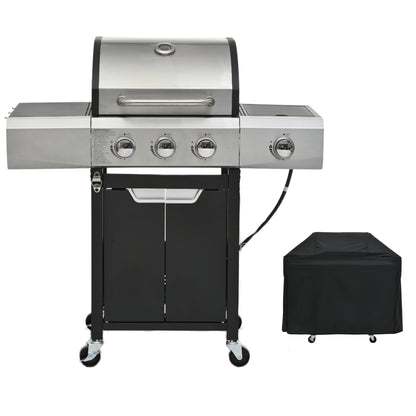 Propane Gas Grill 3-Burner Side-Burner