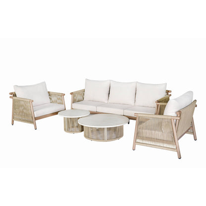Patio Furniture Set 5-Piece Beige