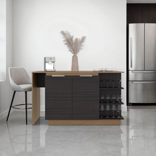 Kitchen Bar Counter with Cabinets