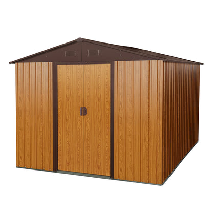 Outdoor Storage Shed 8ft-X-10ft Coffee