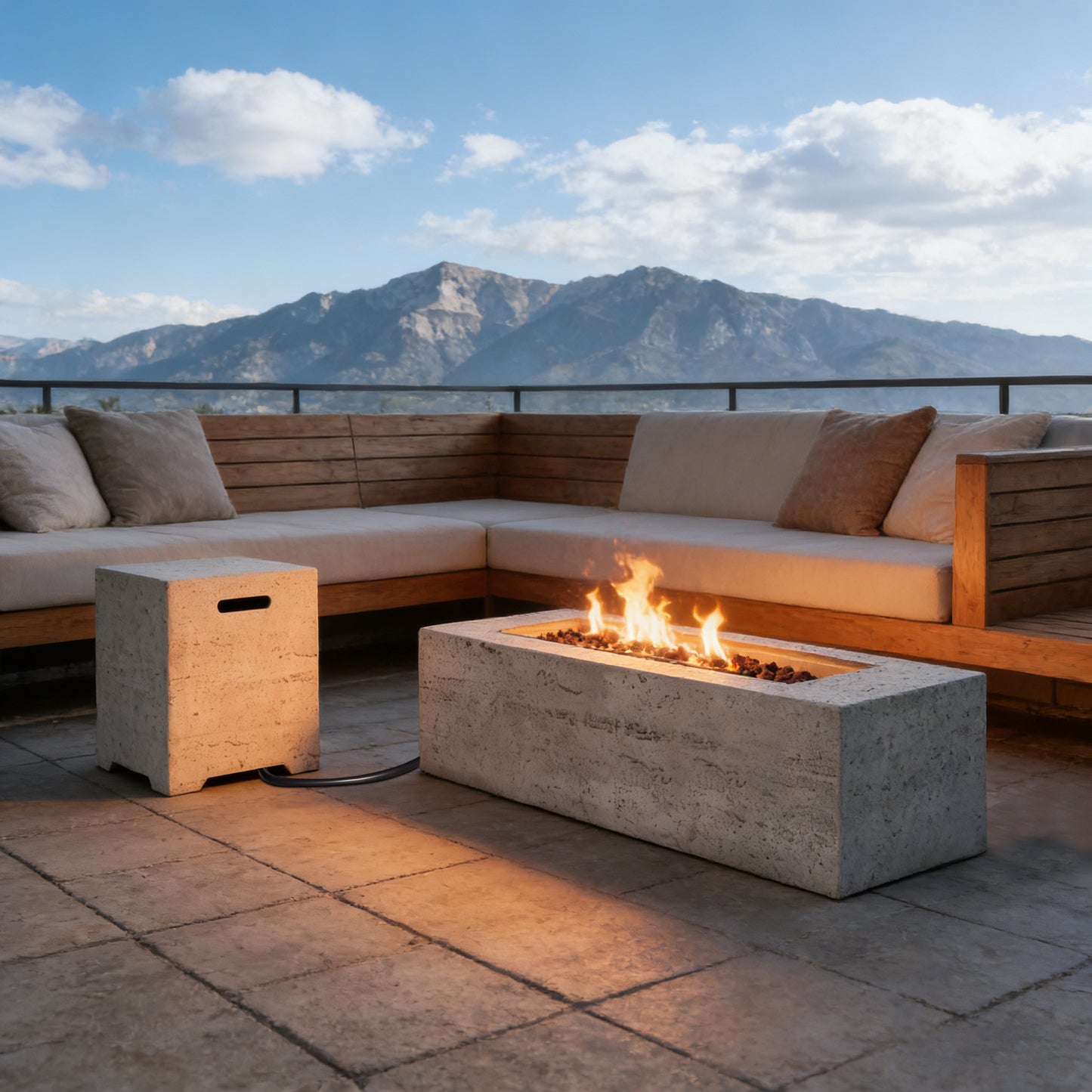 Portable Propane Fire Pit 41.9in