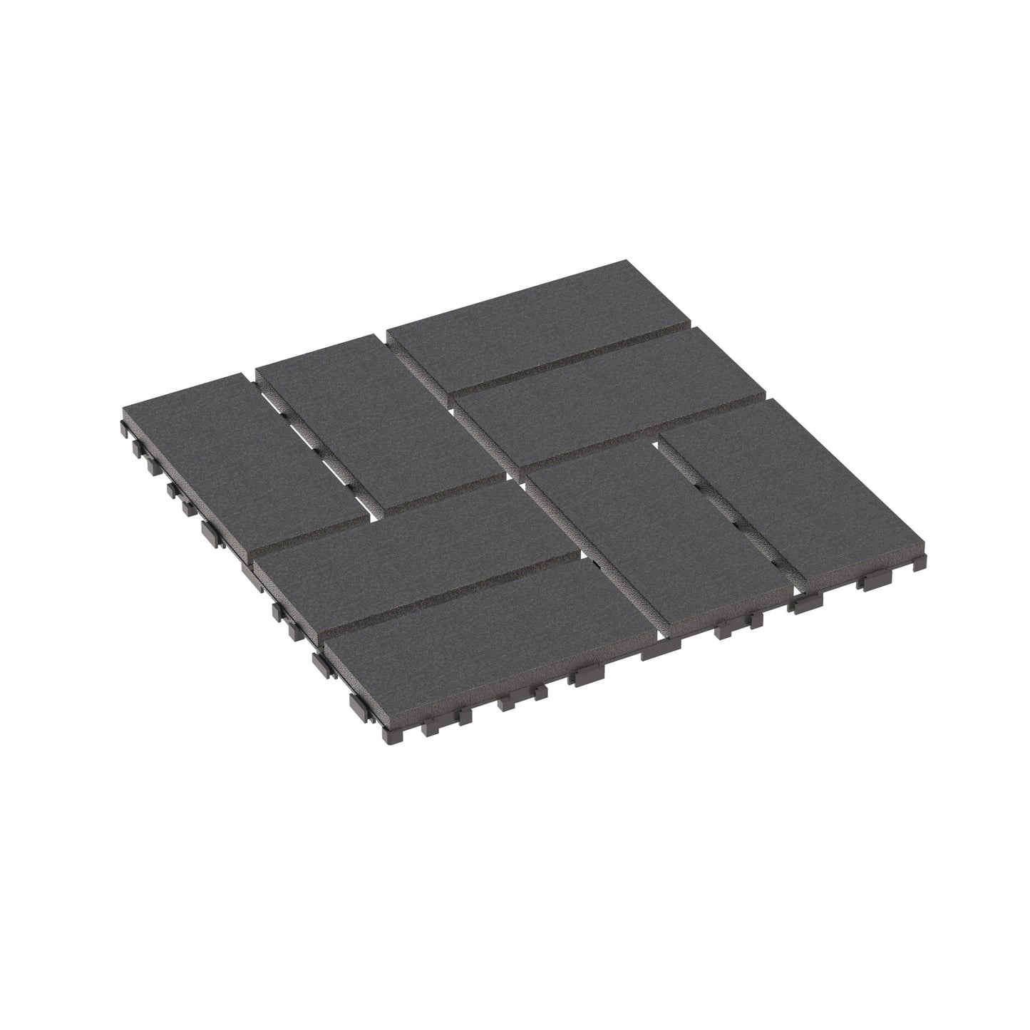 Interlocking Deck Tiles 12x12in Grey