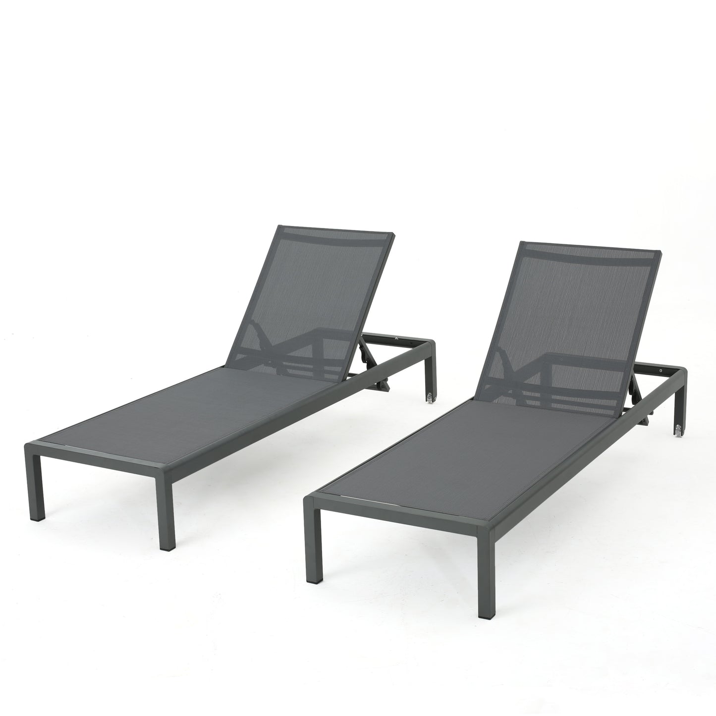 Chaise Lounge Set 2-Piece Grey