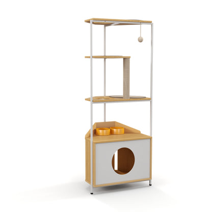 Cat Tree 58.27in White