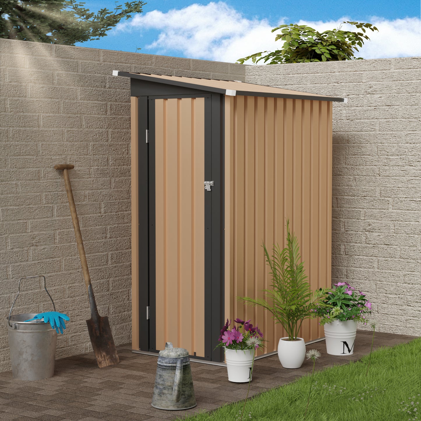 Outdoor Storage Shed 4.27x2.42ft