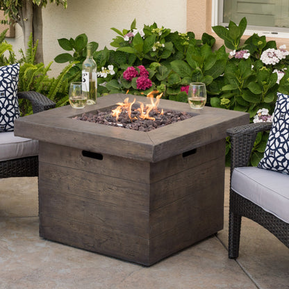 Outdoor Fire Pit 32in Brown