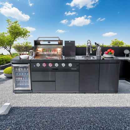Kitchen Island Grill 46in Sink