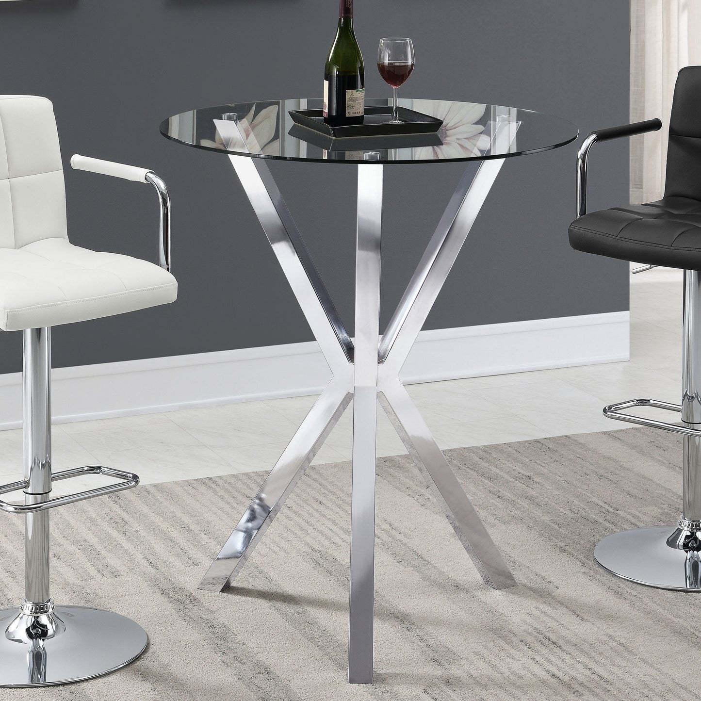 Glass Top Bar Table