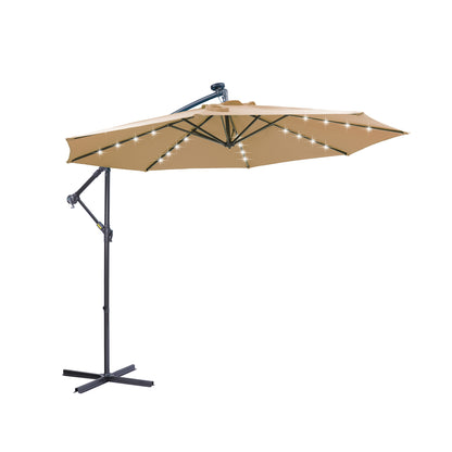 LED Cantilever Patio Umbrella 10ft