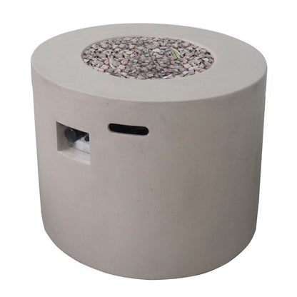 Outdoor Fire Pit 31in Light-Grey