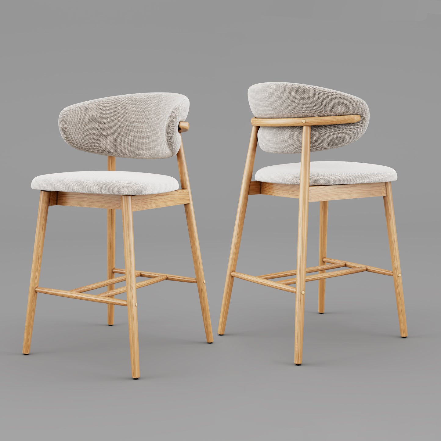 Ash Wood Bar Stools