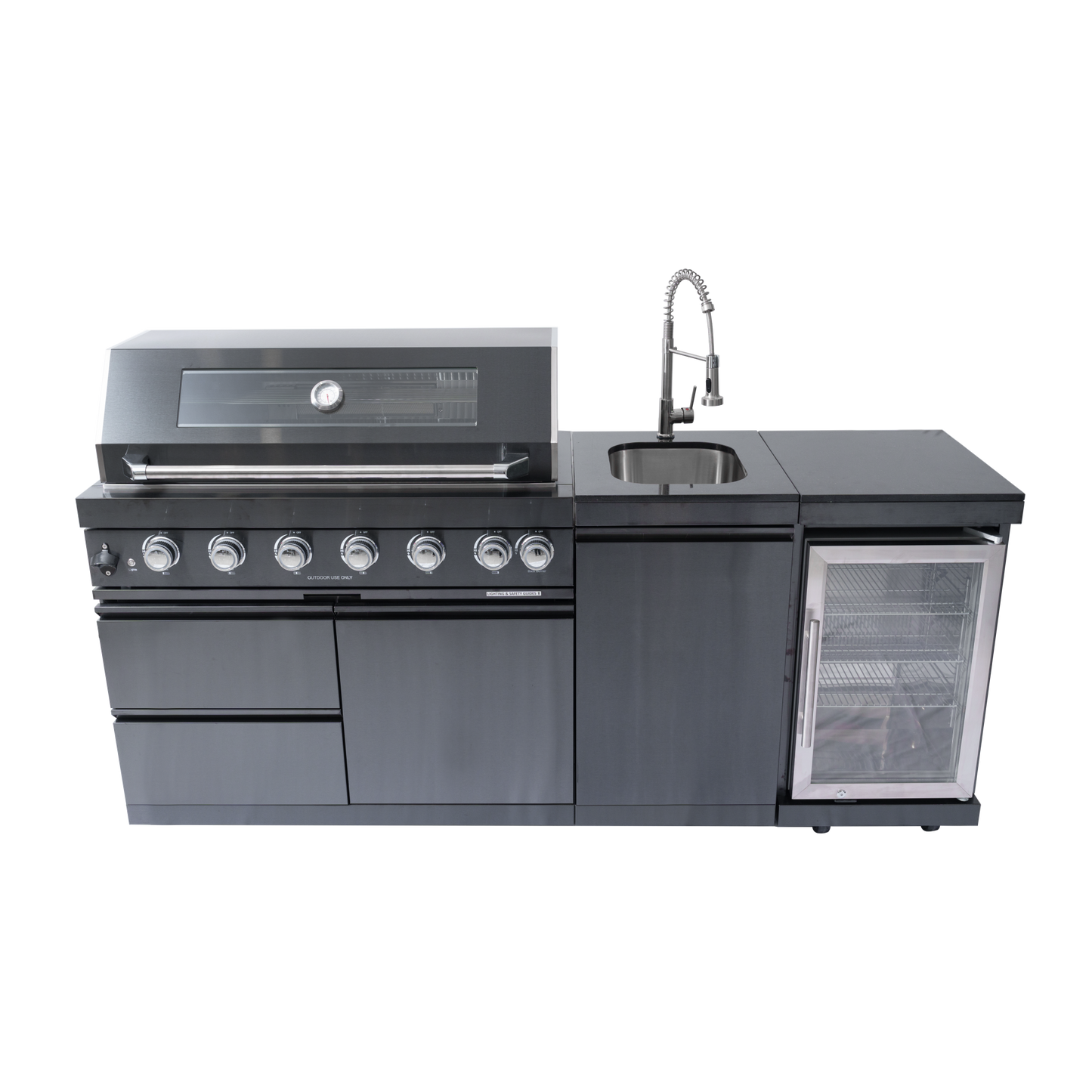 Kitchen Island Grill 43in 6-Burner
