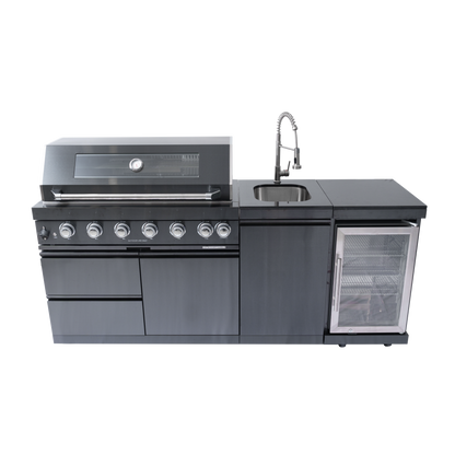 Kitchen Island Grill 43in 6-Burner