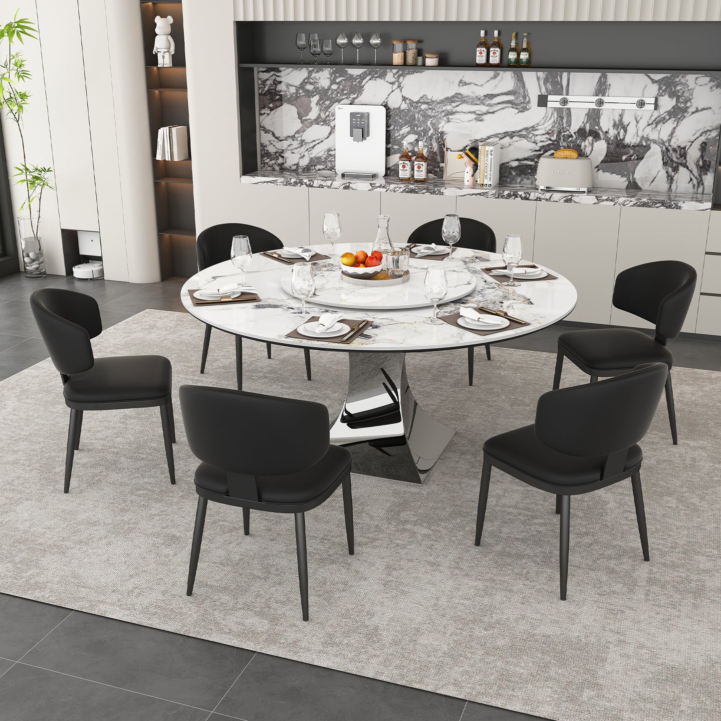 7-Piece Sintered Stone Dining Set