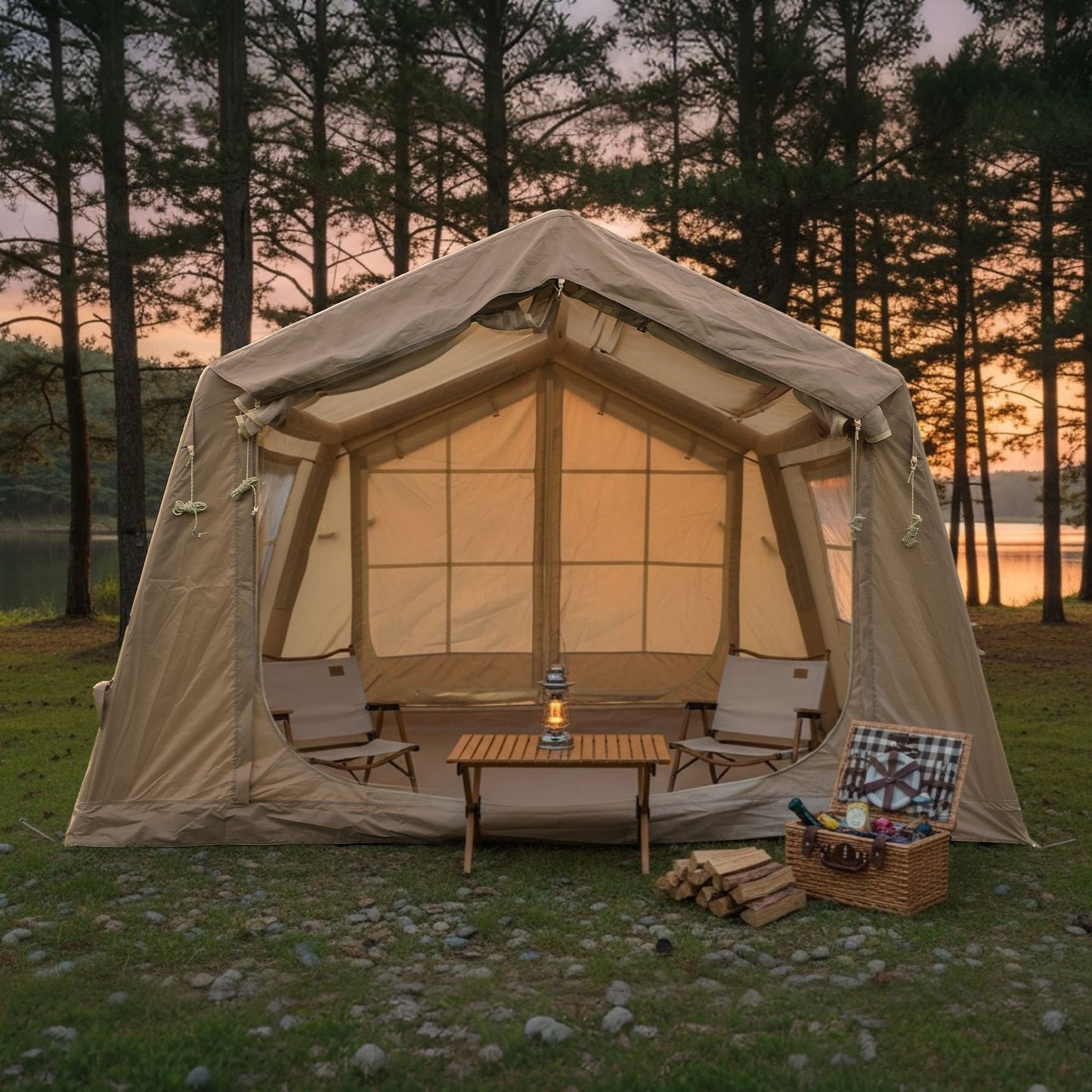 Inflatable Glamping Tent 8-M-² 8-Person
