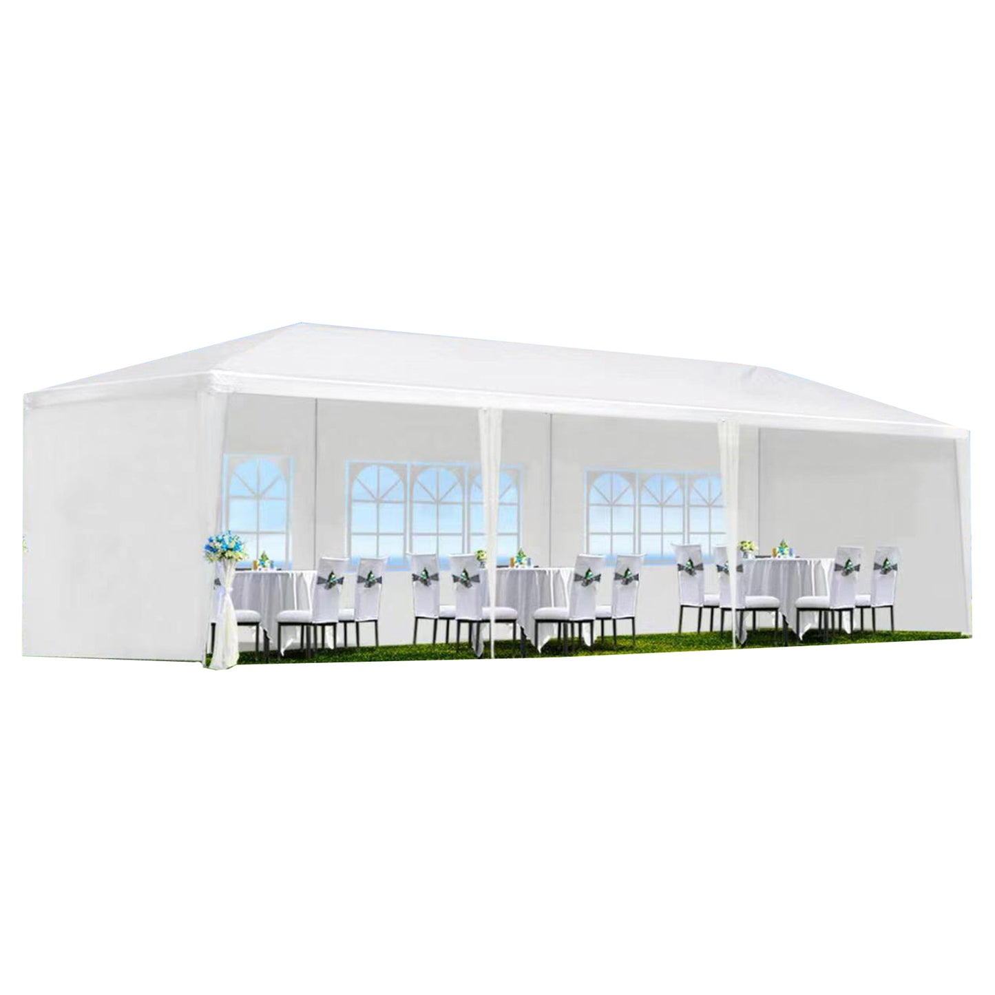 Outdoor Gazebo Canopy 10x30ft Waterproof