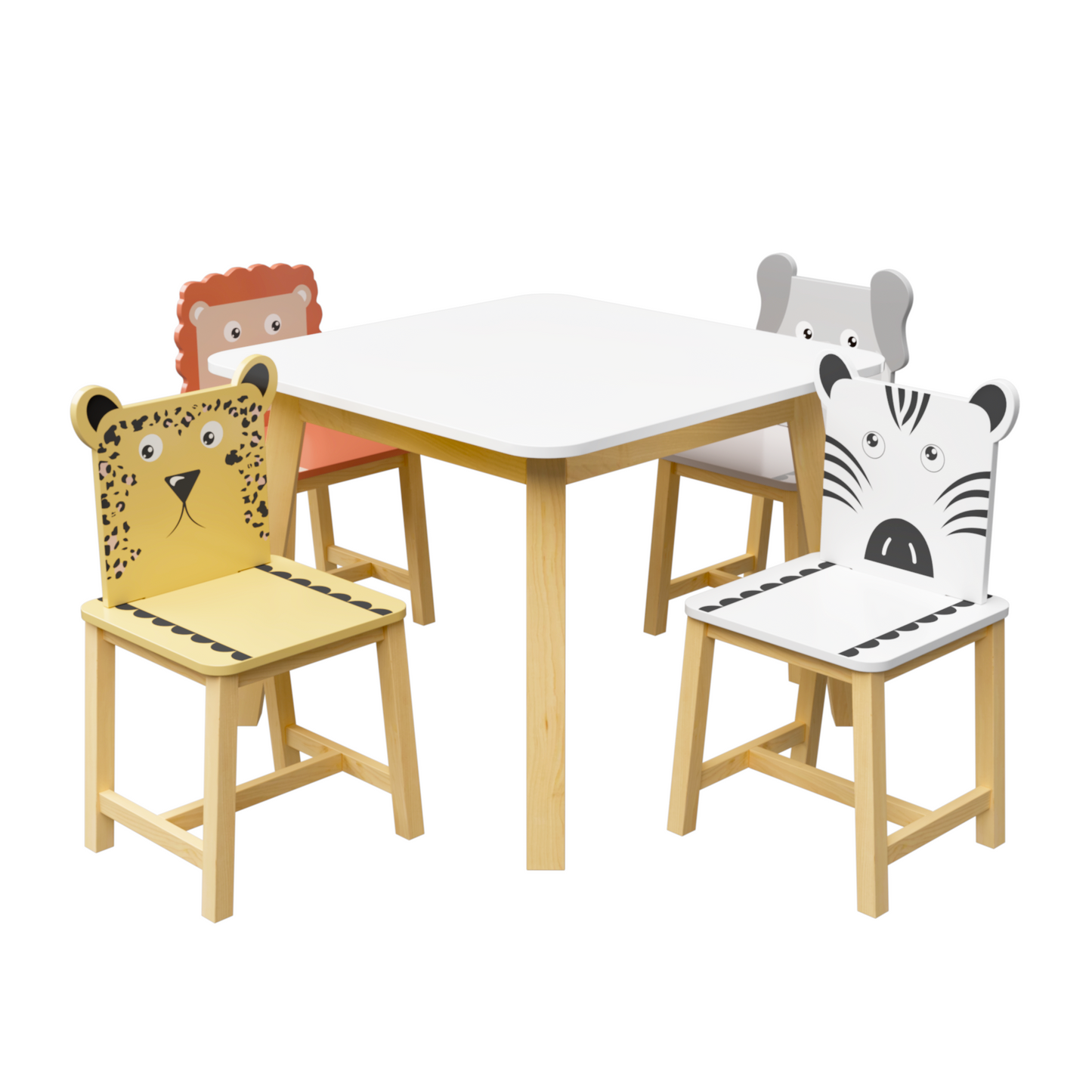 Dining Table Chair Set White