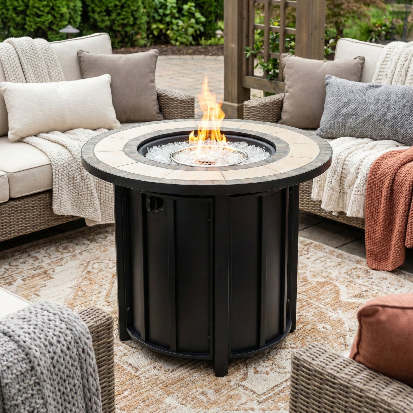 Propane Fire Table 30in Ceramic