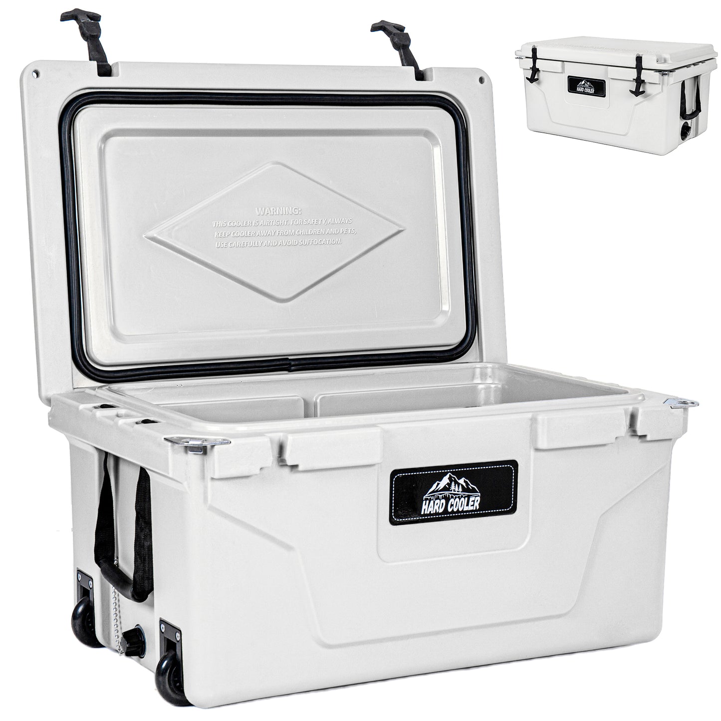 Portable Cooler 65QT White