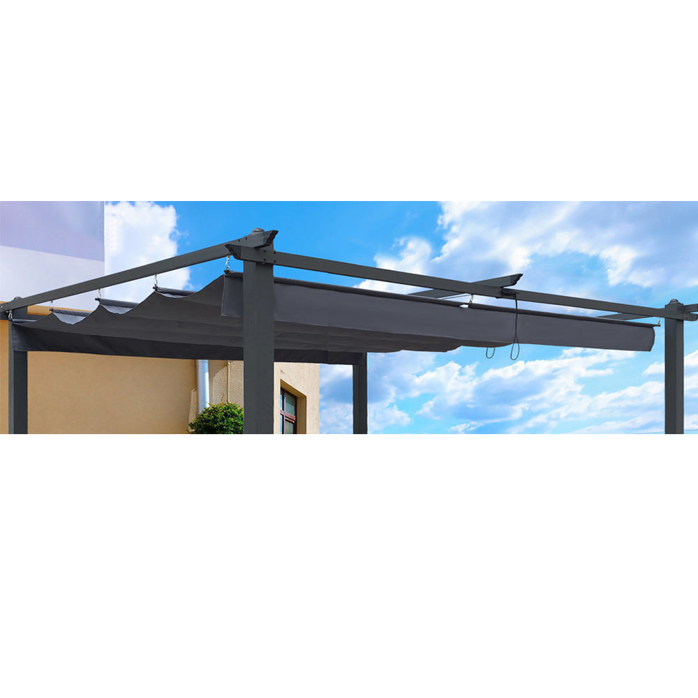 Pergola Canopy Cover 13x10ft Retractable