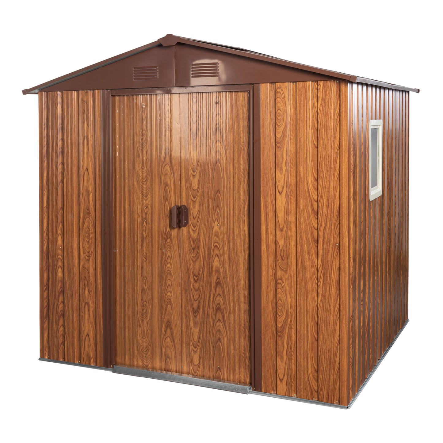 Outdoor Storage Shed 6ft-X-6ft Coffee