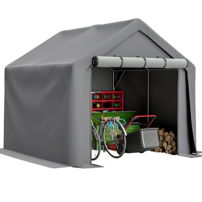 Outdoor Storage Shelter 8x8ft Uv-Resistant