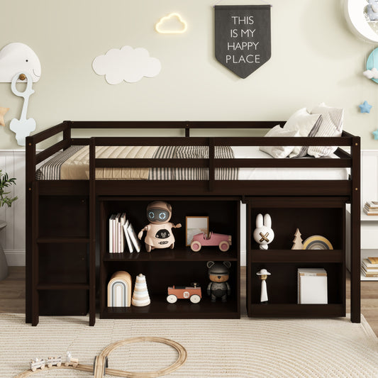 Loft Bed with Pull-Out Desk