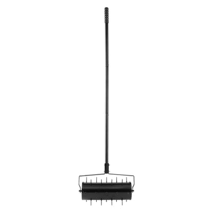 Lawn Aerator 18in 27-Iron-Spikes Black