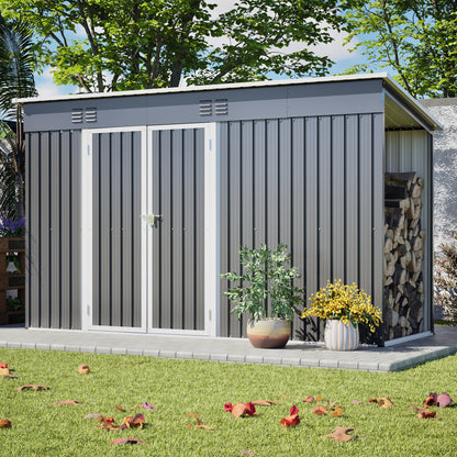 Outdoor Storage Shed 10x4ft Lockable