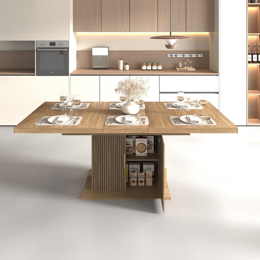Expandable Dining Table with Storage